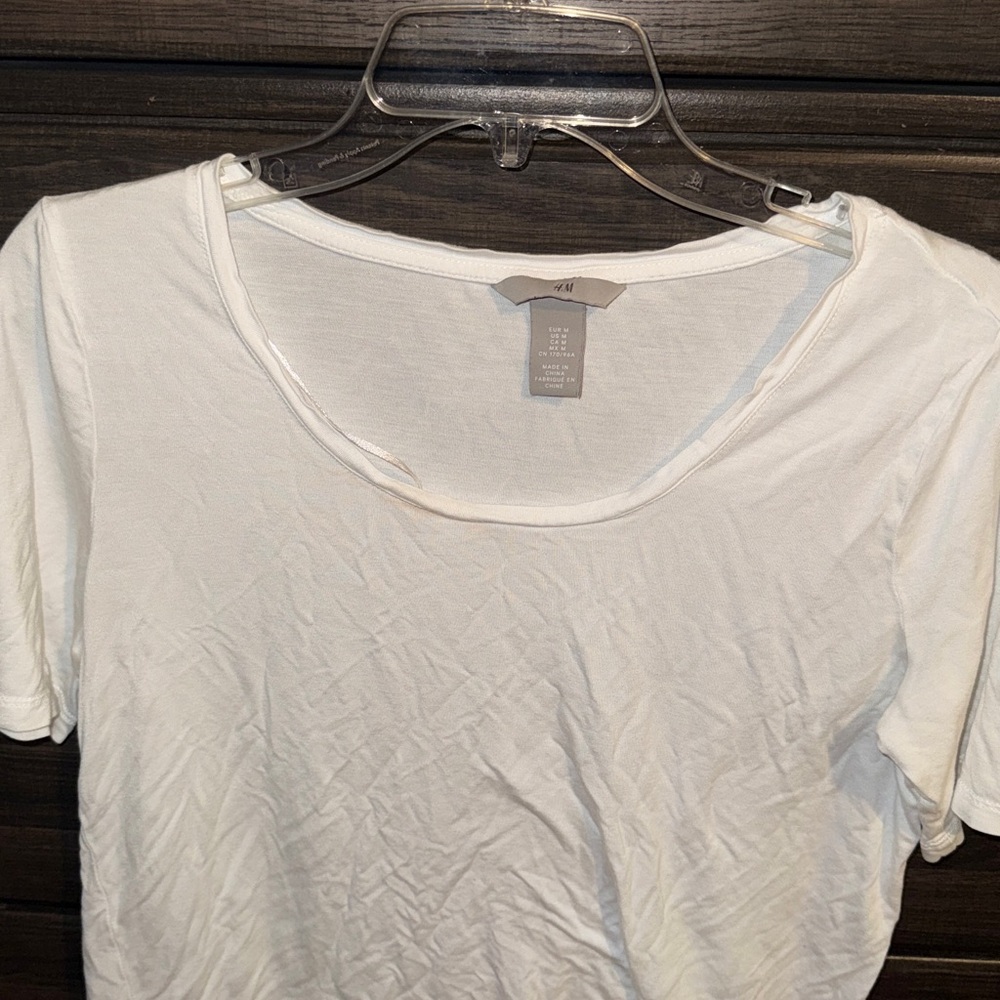 H&M Classic White Short Sleeve Tee